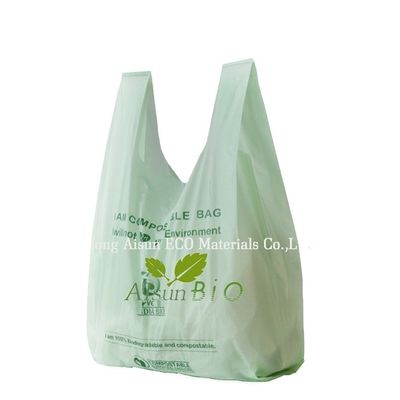 OEM 생분해 가능한 쇼핑백 PBAT PLA 옥수수amid EN13432 표준