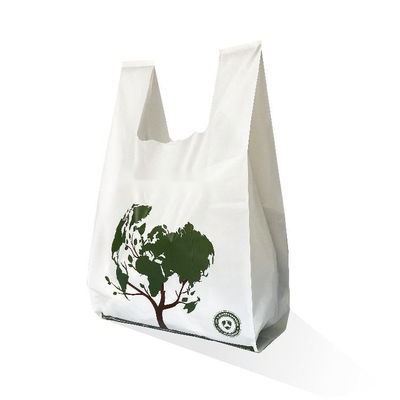 맞춤형 친환경 소매 옥수수amidal 생분해 할 수 있는 쇼핑 compostable 티셔츠 플라스틱 가방