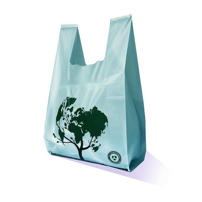 맞춤형 친환경 소매 옥수수amidal 생분해 할 수 있는 쇼핑 compostable 티셔츠 플라스틱 가방