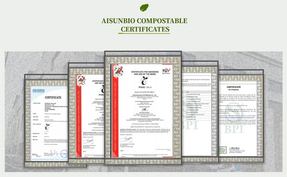 일회용 냉동 100% 콤포스타블 셀룰로오스 Hdpe Ldpe 플라스틱
