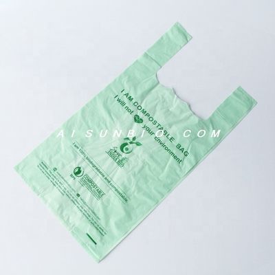 OEM 생분해 가능한 쇼핑백 PBAT PLA 옥수수amid EN13432 표준