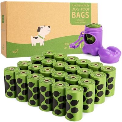 100pcs/roll 2.6 갤런 10l 핸들 넥타이 생분해성 비료화 가능한 부엌 폐기물 쓰레기 쓰레기 봉지