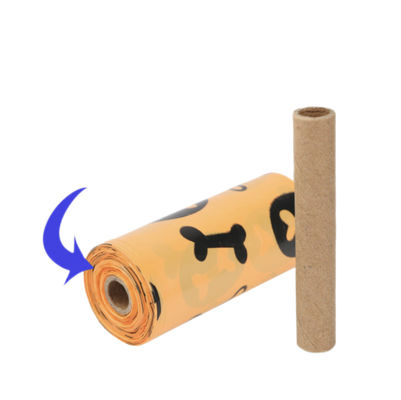 oem MOQ 10000 롤 핫 판매 도매 인쇄 된 강아지 쓰레기 플라스틱 가방 개 똥 가방