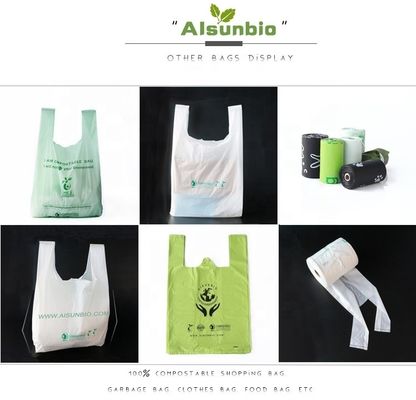 맞춤형 복합화 가능한 옥수수amidal 봉지 생물 분해 가능한 쓰레기 봉지