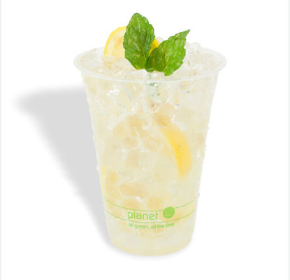 옥수수 스테이크 커피 생분해성 PLA 컵 투명 700ml 환경 친화적