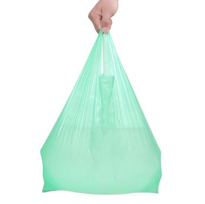 소매 포장 PBAT PLA 식료품 가방 콤포스타블 투명한 플라스틱 가방